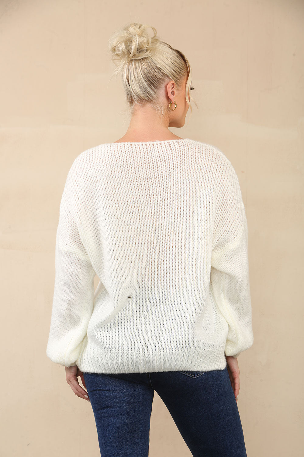 Stylish Crop Triple Tie Bow Cherry Front Cable Knit Cardigan - AX Labels