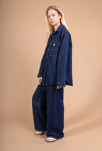 Denim jacket with patch pockets – essential casual style