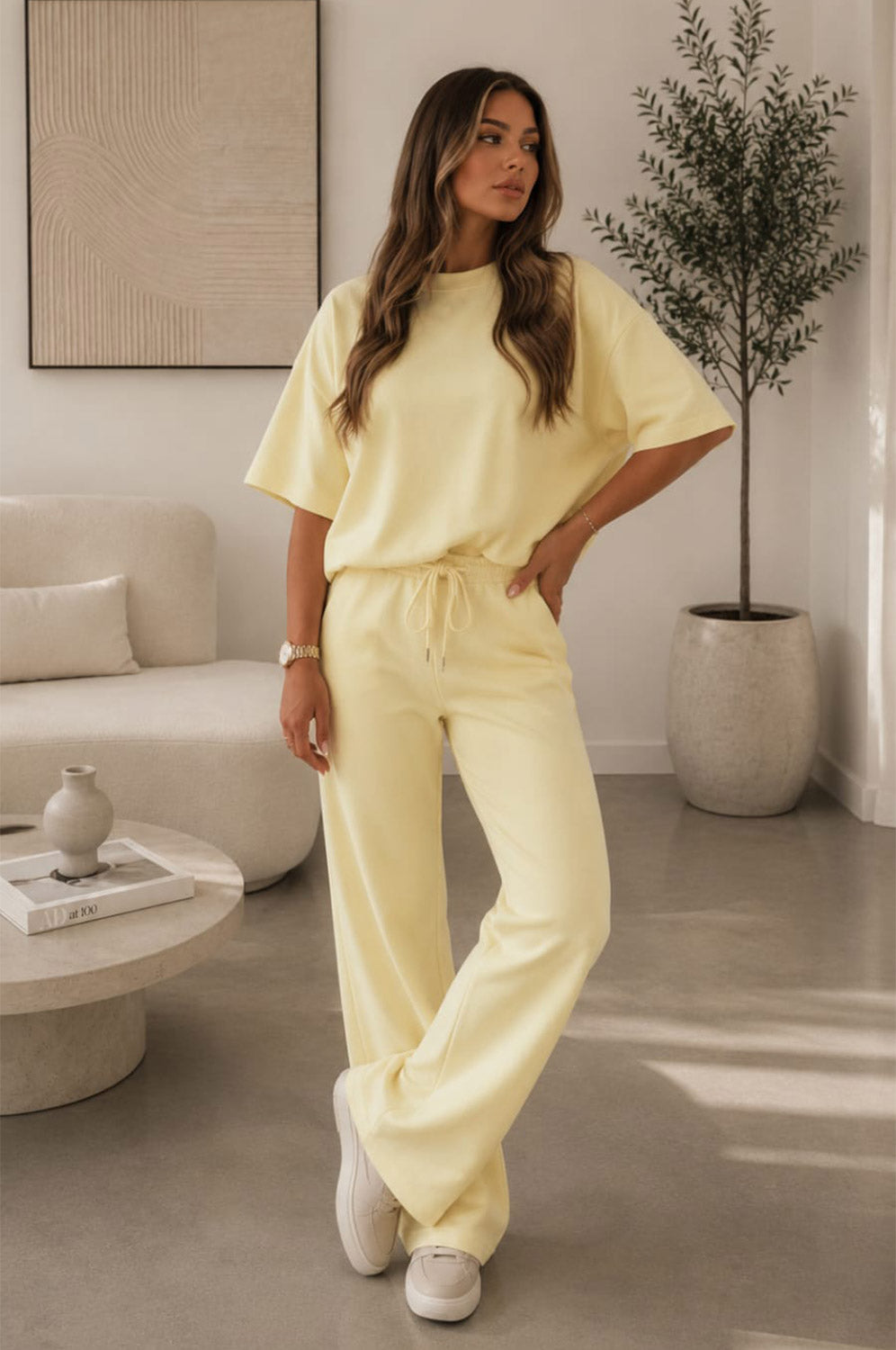 Balloon Sleeves Trousers Sets