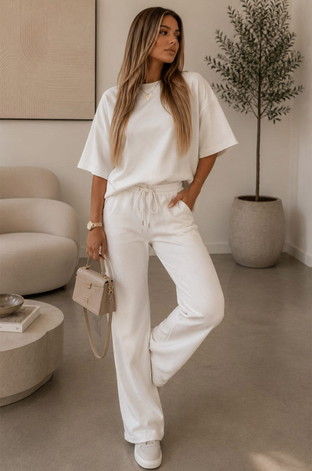 Balloon Sleeves Trousers Sets