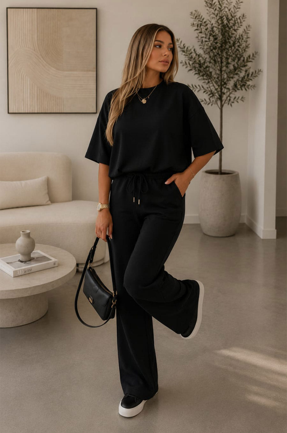 Balloon Sleeves Trousers Sets