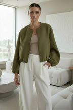 Stylish Zip Up Bomber Jacket