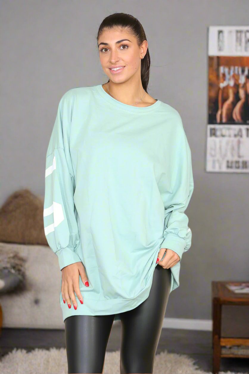 Buffalo Slogan Print Oversized Jumper Dress - AX Labels