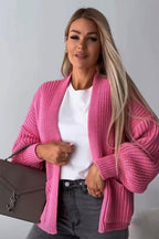 Crop Balloon Pocket Cardigan - AX Labels