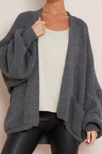 Crop Balloon Pocket Cardigan - AX Labels