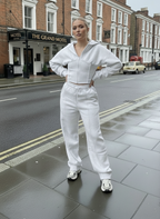 Cropped Zip Hoodie & Trouser Set