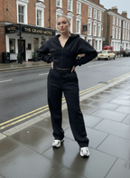 Cropped Zip Hoodie & Trouser Set