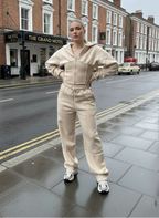 Cropped Zip Hoodie & Trouser Set