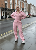 Cropped Zip Hoodie & Trouser Set