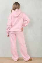 Cross Patched Oversized Hoodie and Joggers Tracksuit