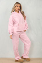 Cross Patched Oversized Hoodie and Joggers Tracksuit