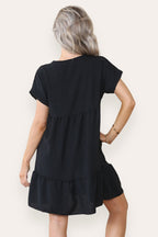 Fancy Style Tiered Smock Dress - AX Labels