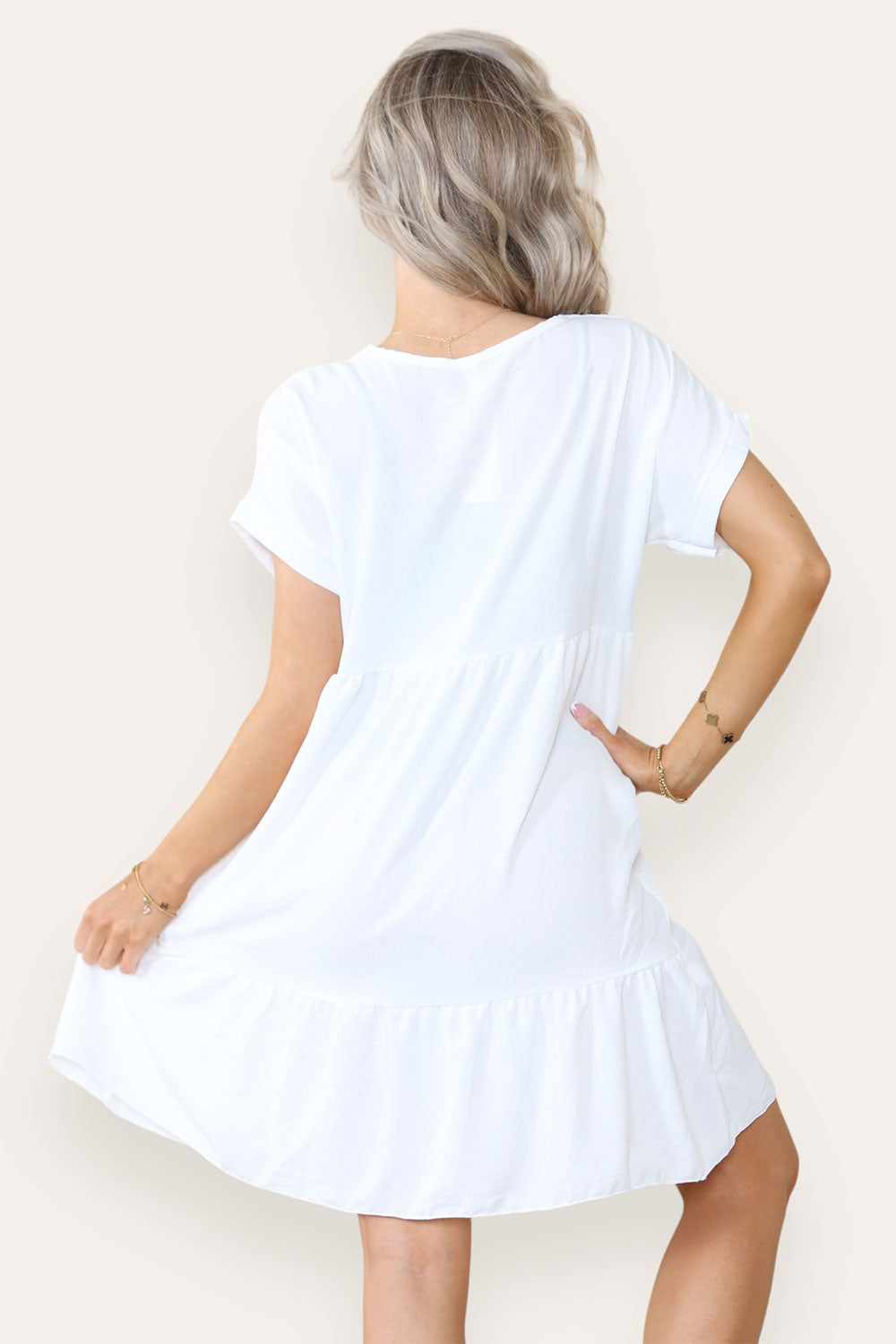 Fancy Style Tiered Smock Dress - AX Labels