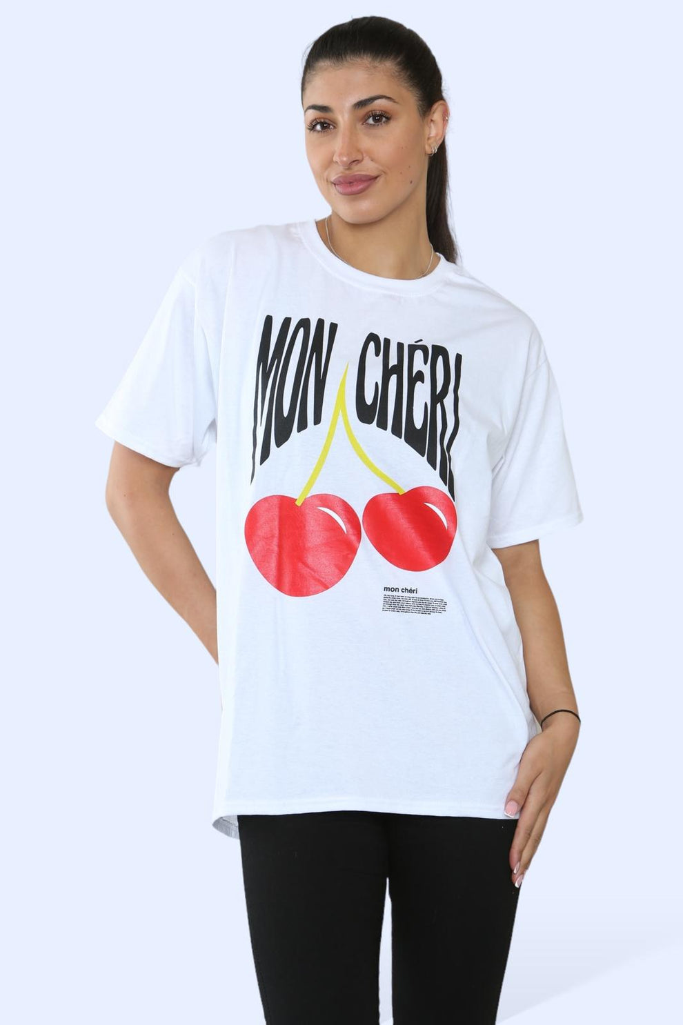 Ladies Mon Cheri Printed Short Sleeve T-Shirt Top - AX Labels