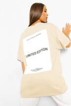 Ladies Oversized Limited Edition Short Sleeves T Shirt Top - AX Labels