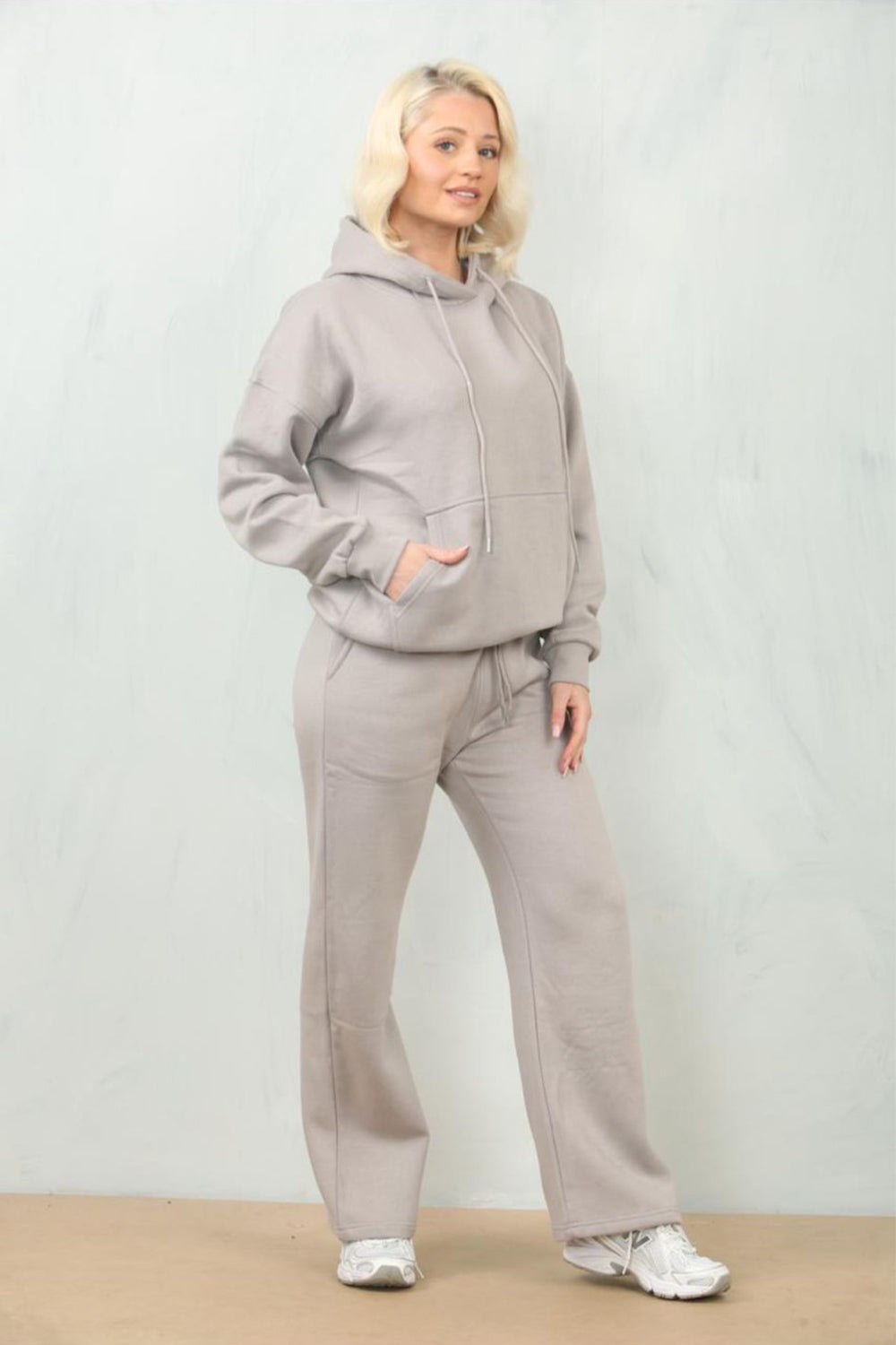 New Over Sized Hood with Flared Wide Leg Joggers