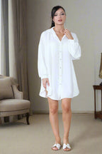 Oversized Long Sleeve Gold Sequin Eye Button Up Shirt - AX Labels