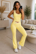 Piping Design Padded Contrast Gym Set