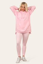 Side Split Front Pocket Over Size Hoodie