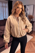 Stylish Zip Up Bomber Jacket