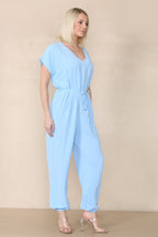 Tie Waist Stylish Harem Jumpsuit - AX Labels