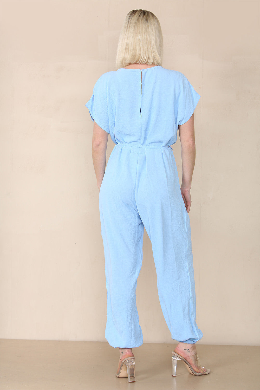 Tie Waist Stylish Harem Jumpsuit - AX Labels