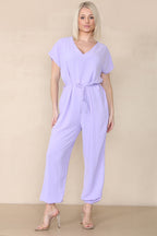 Tie Waist Stylish Harem Jumpsuit - AX Labels