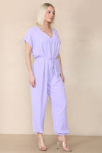 Tie Waist Stylish Harem Jumpsuit - AX Labels