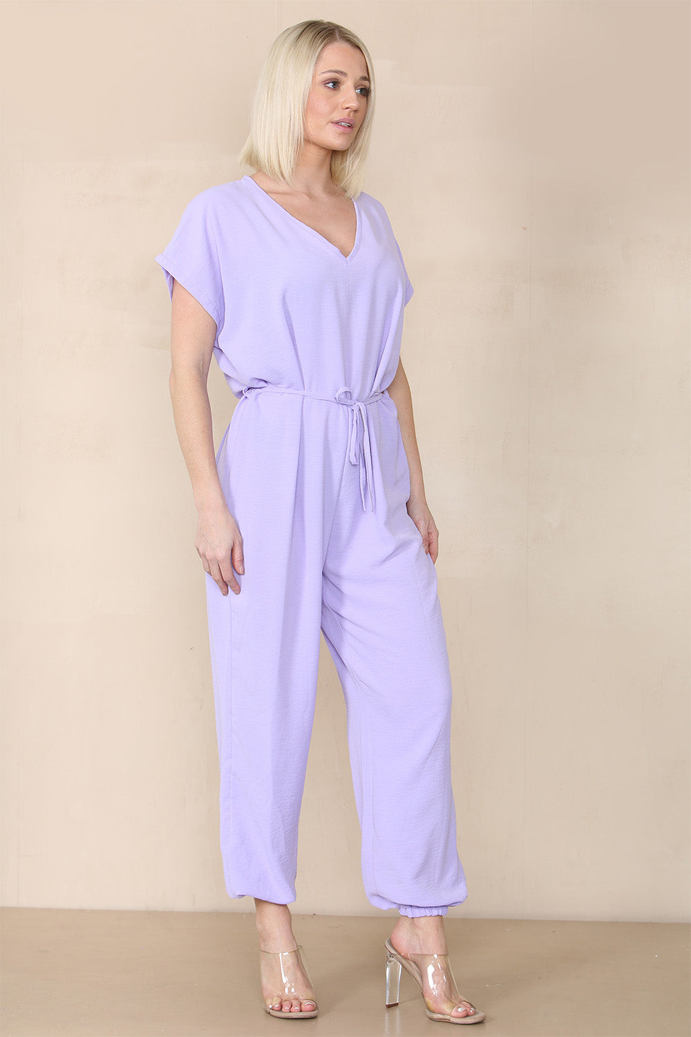 Tie Waist Stylish Harem Jumpsuit - AX Labels