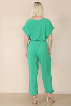 Tie Waist Stylish Harem Jumpsuit - AX Labels