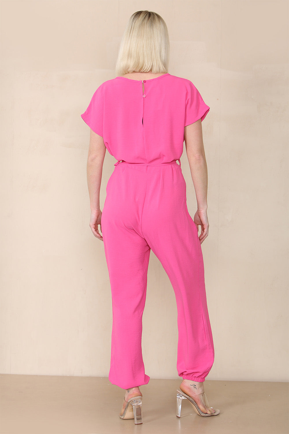 Tie Waist Stylish Harem Jumpsuit - AX Labels