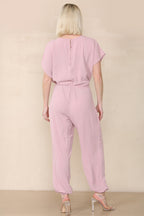 Tie Waist Stylish Harem Jumpsuit - AX Labels