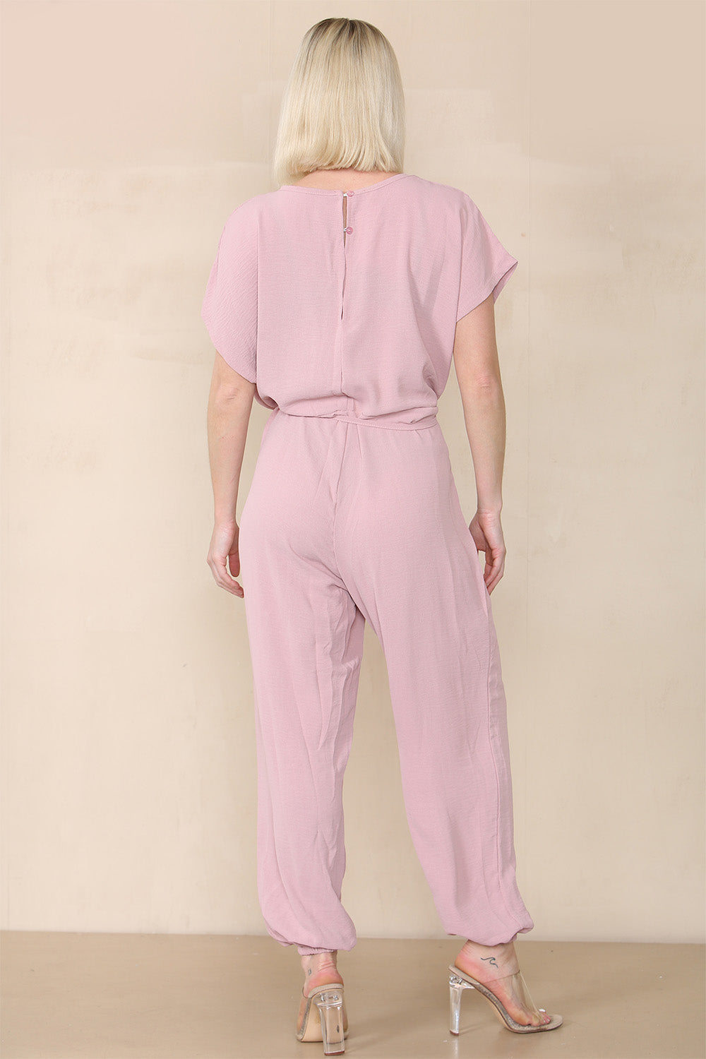 Tie Waist Stylish Harem Jumpsuit - AX Labels