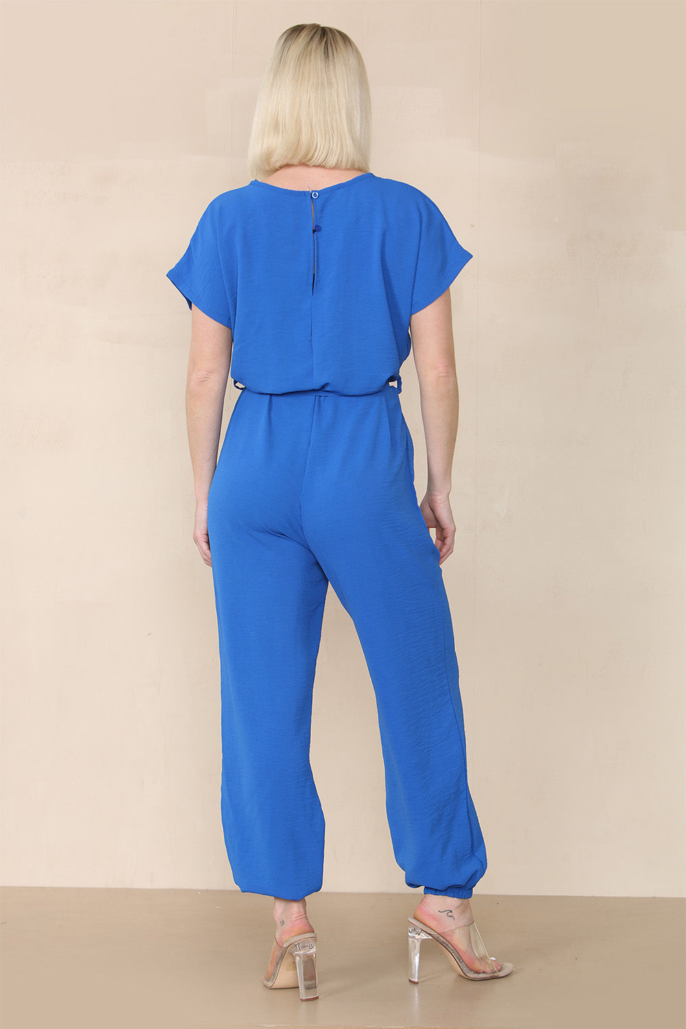 Tie Waist Stylish Harem Jumpsuit - AX Labels