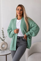 Womens Crop Balloon Pocket Cardigan