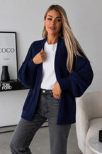 Womens Crop Balloon Pocket Cardigan