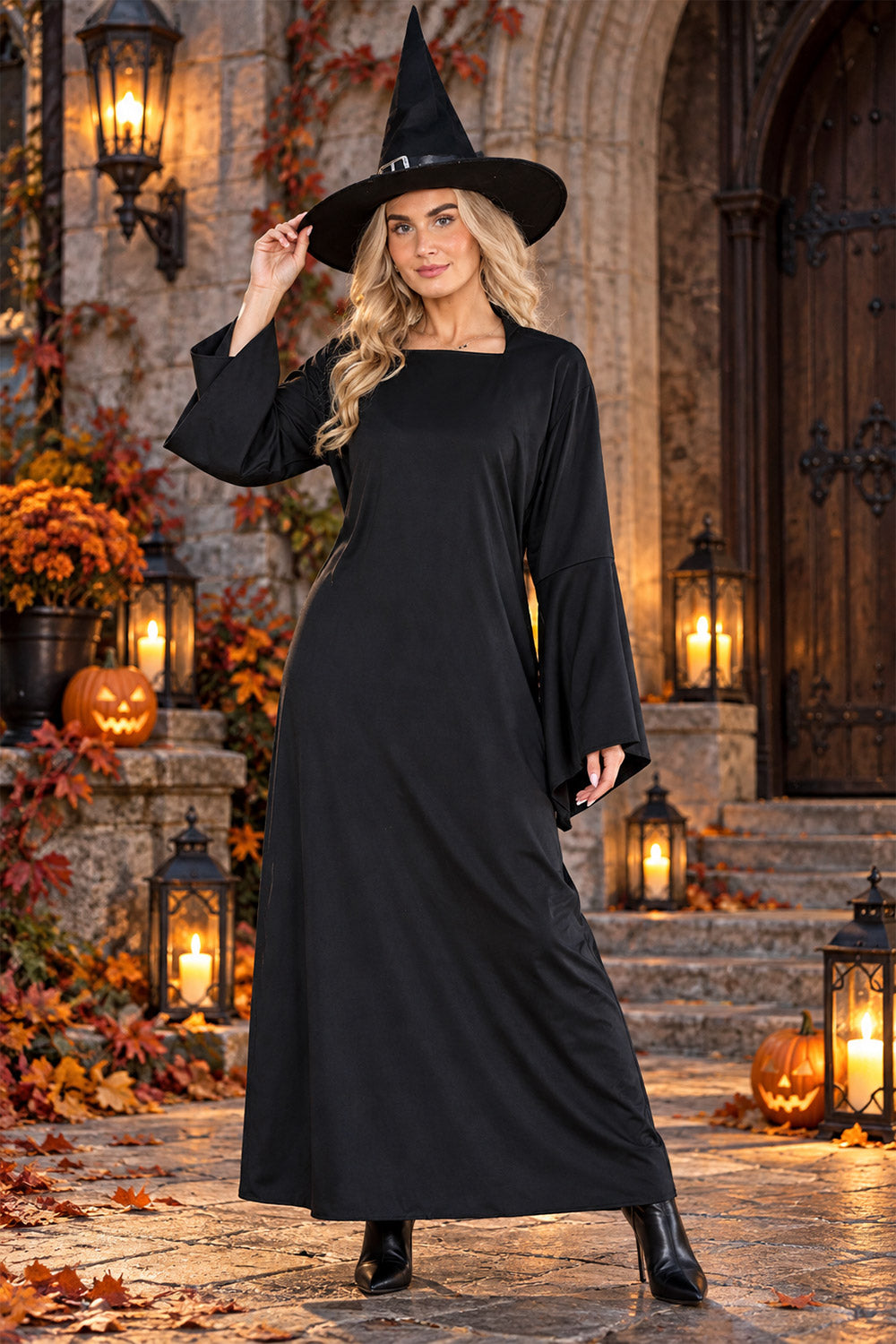 Adult Black Witch 2 PCS Set