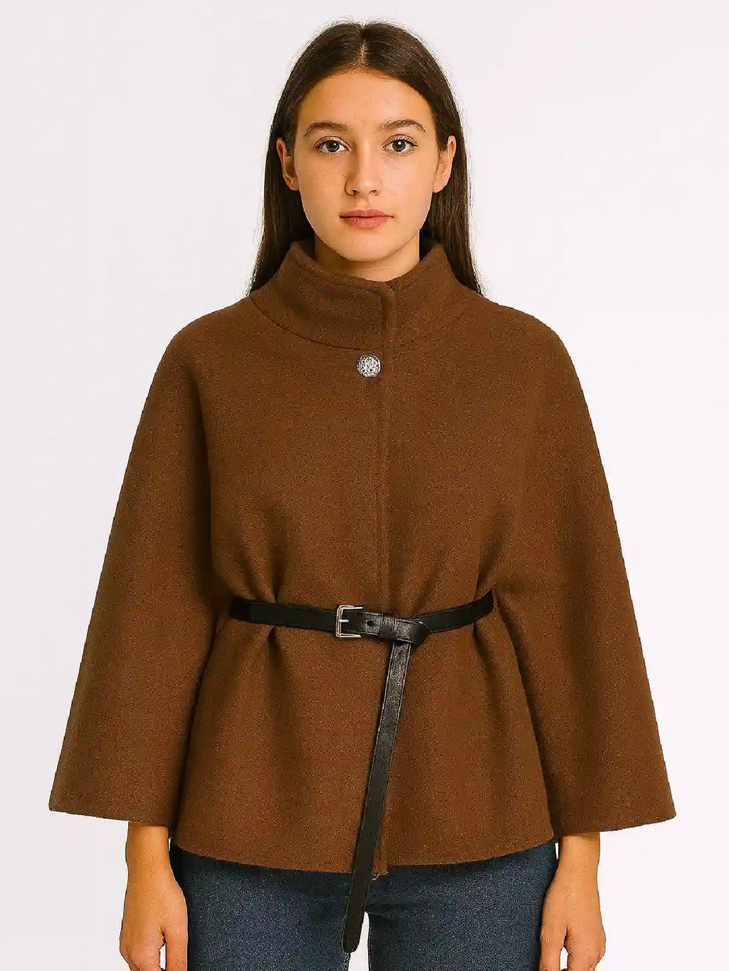 Ladies Italian Belted Cape