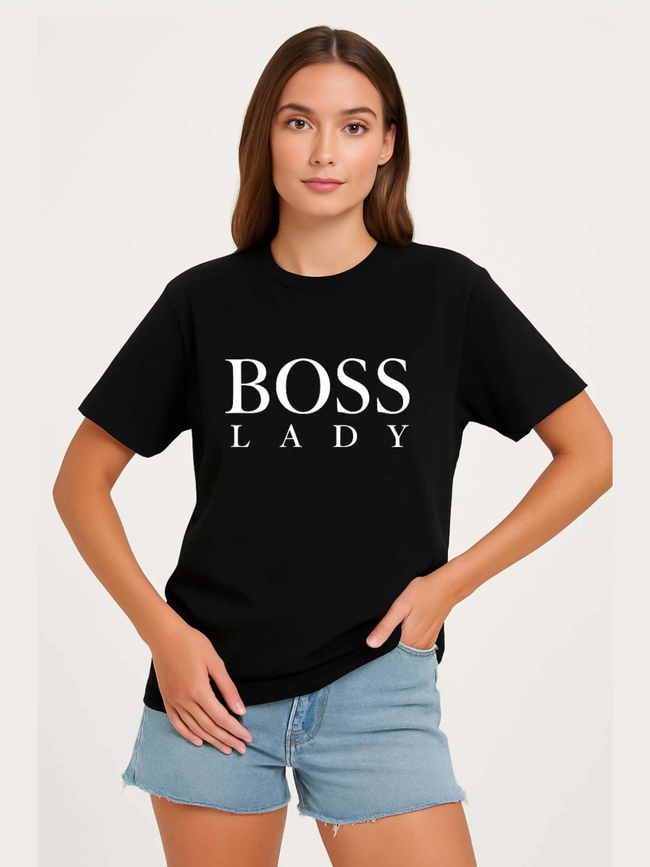 Ladies Boss Lady Oversized T Shirt