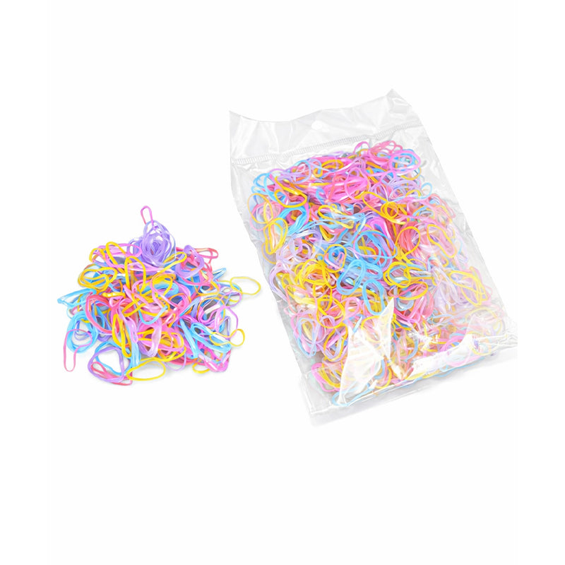1000Pcs/Bag Disposable Elastics Hair Bands Girls TPU Rubber Ponytail Holder Band - Color 7