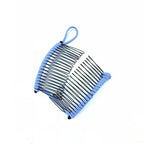 20 Tooth Vintage Banana Hair Clip Stretchable Comb - Blue