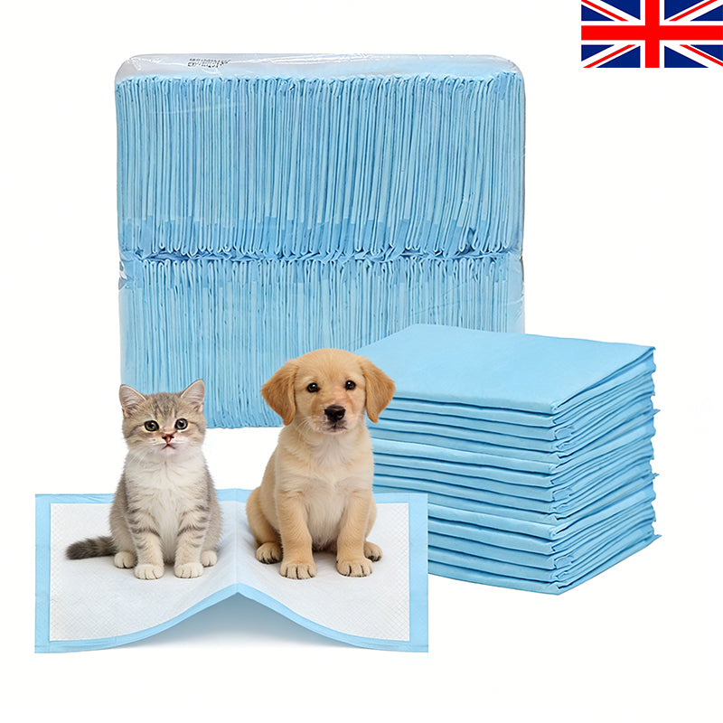100Pack Puppy Pads 33x45cm Super Absorbent Pet Dog Training Pads Leakproof Pee Pad for Small Pets Cats Newborn Baby Floor Protection Toilet Pee Mat