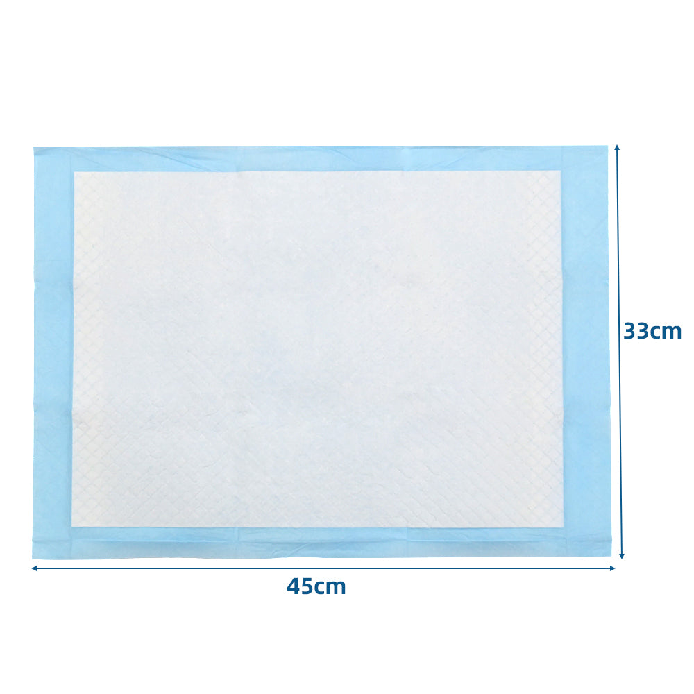 100Pack Puppy Pads 33x45cm Super Absorbent Pet Dog Training Pads Leakproof Pee Pad for Small Pets Cats Newborn Baby Floor Protection Toilet Pee Mat