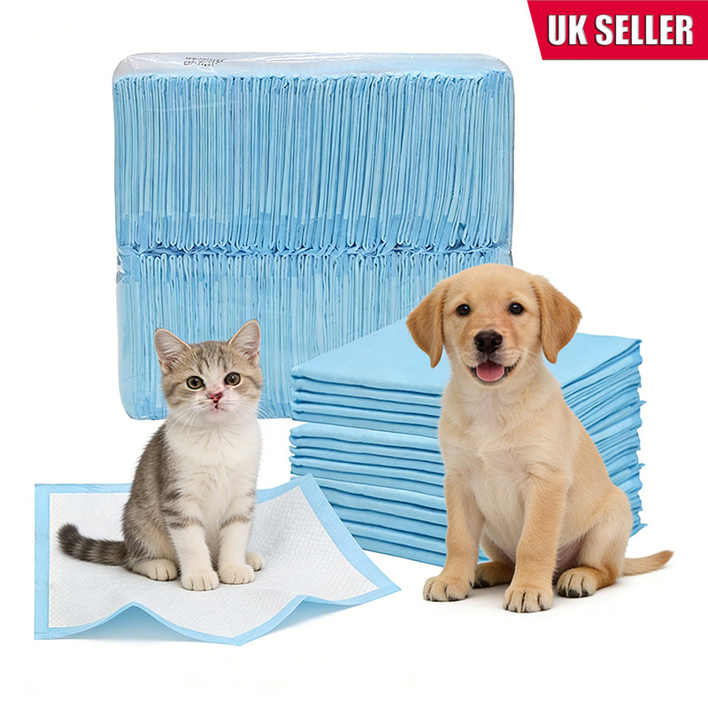 100Pack Puppy Pads 33x45cm Super Absorbent Pet Dog Training Pads Leakproof Pee Pad for Small Pets Cats Newborn Baby Floor Protection Toilet Pee Mat