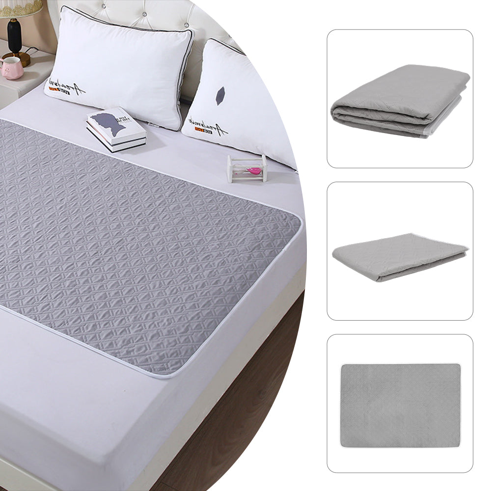 XL Reusable Incontinence Bed Pad 80 x 120cm Waterproof Mattress Protector Washable Double Bed Waterproof Cover for Adults Elderly Kids Women Period