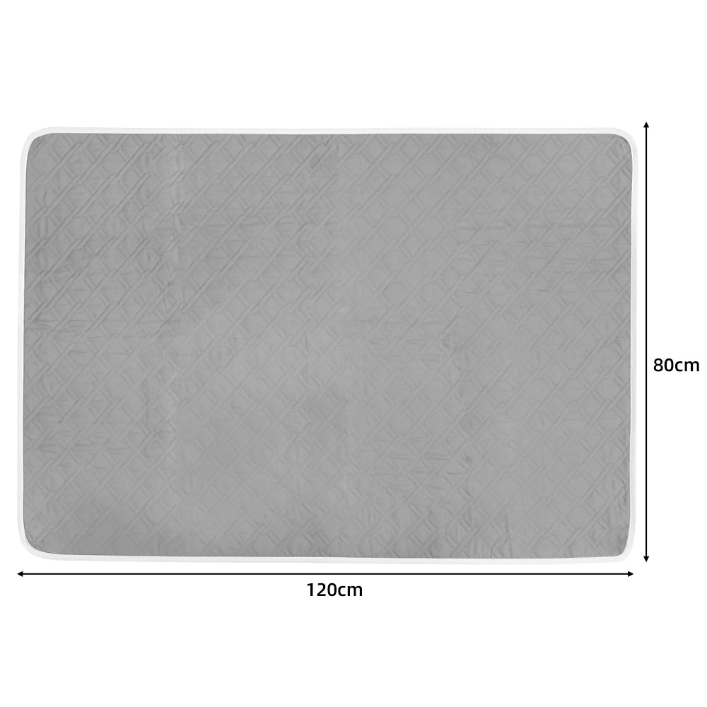 XL Reusable Incontinence Bed Pad 80 x 120cm Waterproof Mattress Protector Washable Double Bed Waterproof Cover for Adults Elderly Kids Women Period