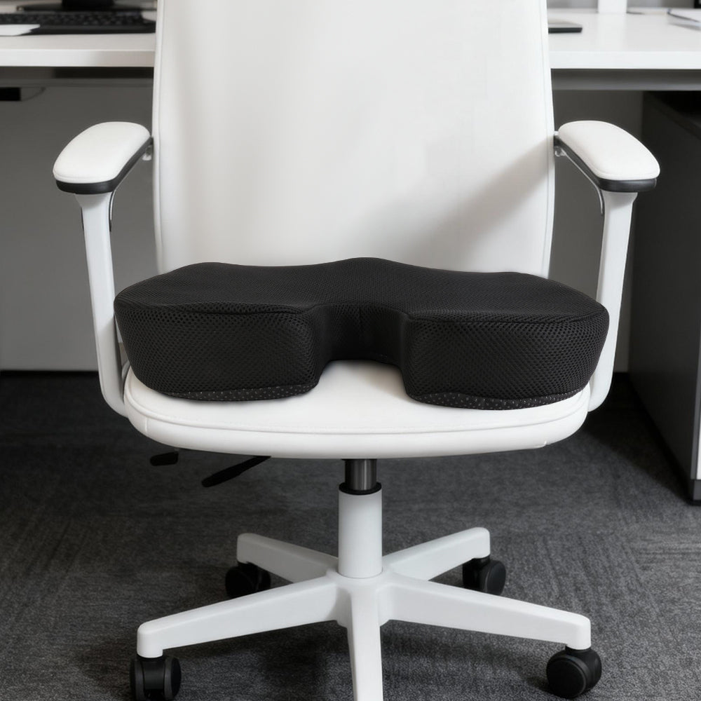 Memory Foam Seat Cushion for Coccyx Tailbone Pain Relief Ergonomic Coccyx Cushion for Office Chair Car Travel Long Sitting Gaming