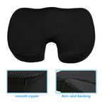 Memory Foam Seat Cushion for Coccyx Tailbone Pain Relief Ergonomic Coccyx Cushion for Office Chair Car Travel Long Sitting Gaming
