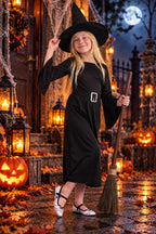 Kids Black Witch 2 Pcs Set