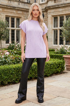 Diamond Knitt Short Sleeve Vest Jumper